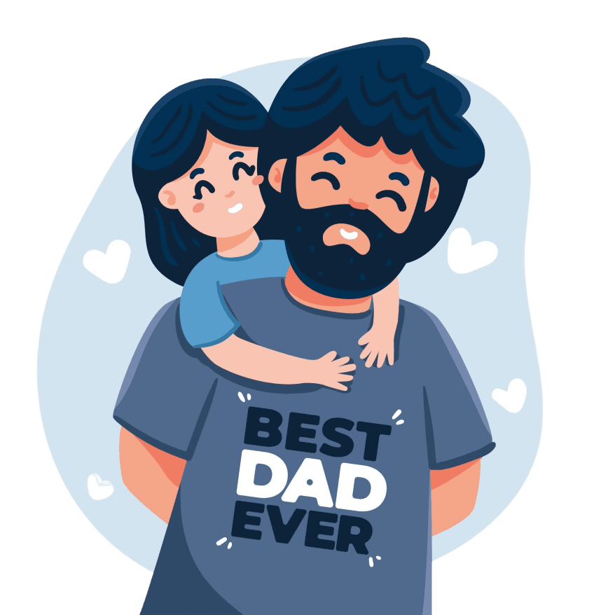 Dad and daughter